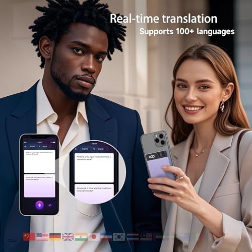 AI Smart Recorder with Simultaneous Interpretation & Real Purple