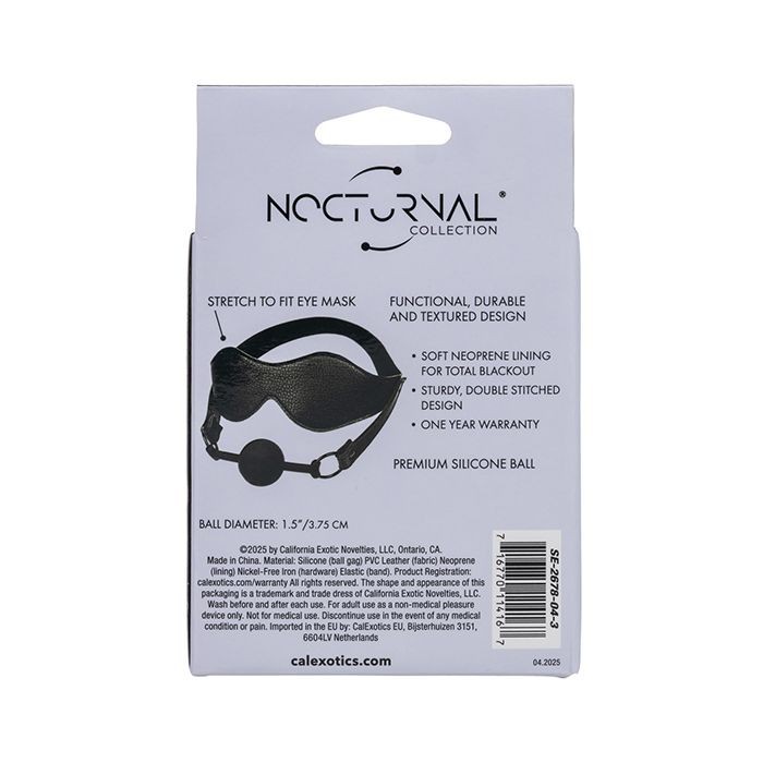 CalExotics Nocturnal Collection Eye Mask & Breathable Ball Gag