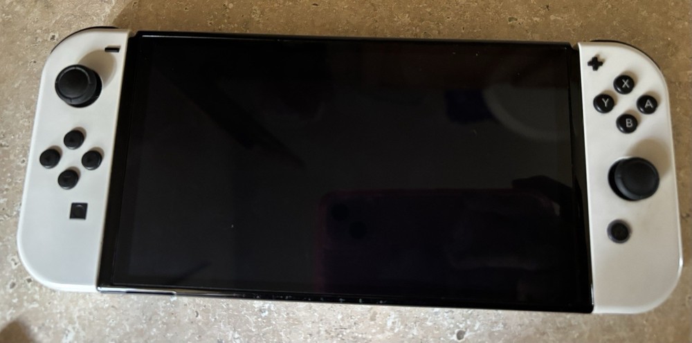 Nintendo Switch OLED Console Bundle w/ Joy-Cons & Strawberry Carrying Case