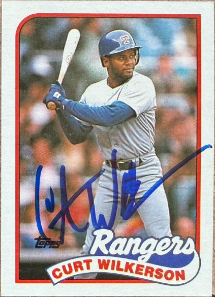 Curtis Wilkerson Autographed 1989 Topps #331
