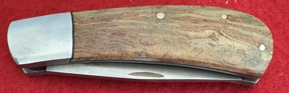 Jeff Cover Custom Single Blade Folding Knife, Rag Micarta