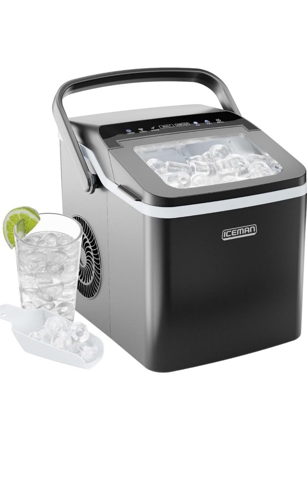 NEW— Ice Man Dual Size Compact Ice Maker