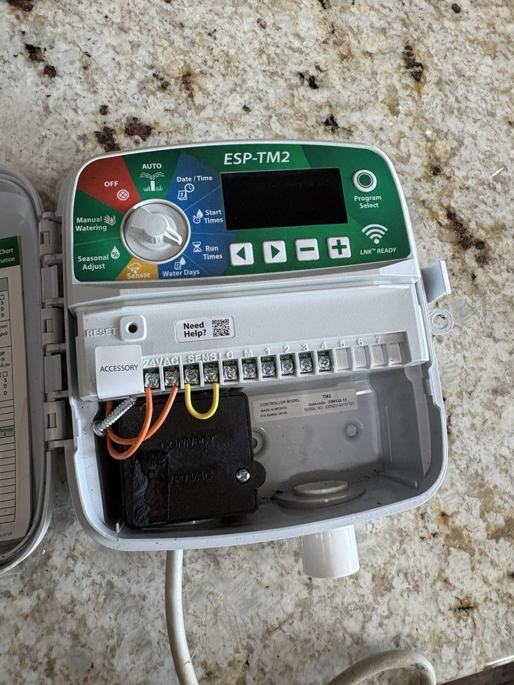 Rain Bird ESP-TM2 WiFi Capable 6-Zone Controller Optional LNK Module LINK