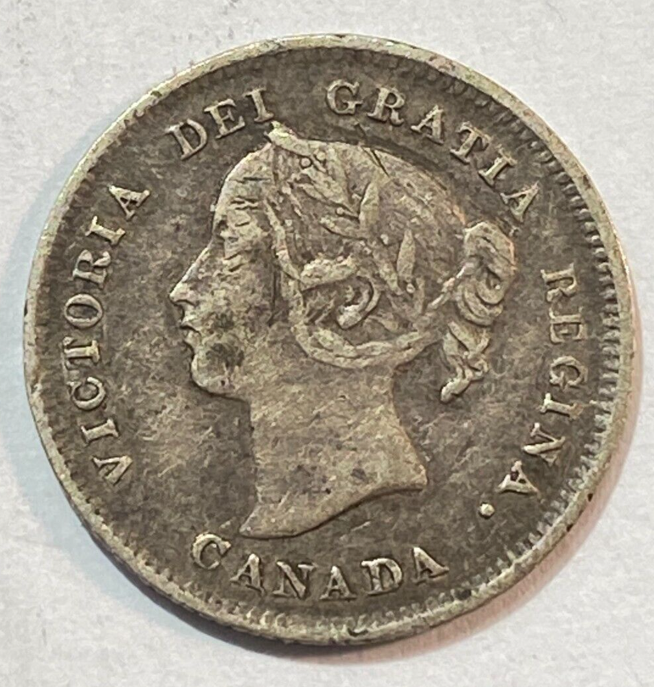 1897 Canada Five Cents Nice Original XF KM-2 CHRC