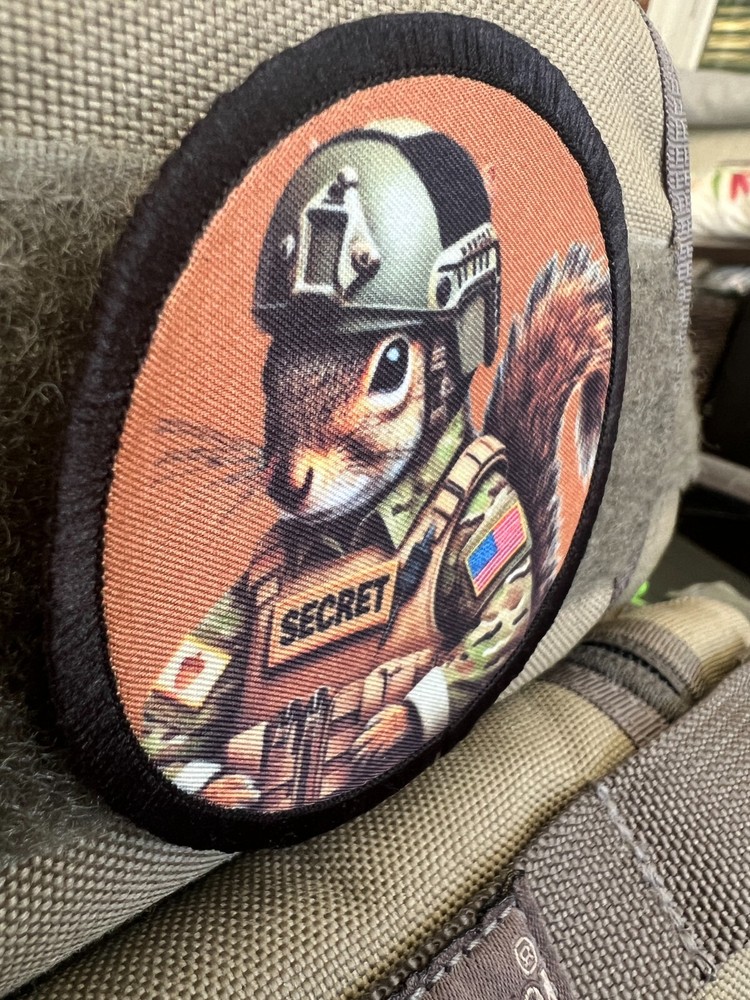 Secret Squirrel Morale Patch for Militay Airsoft Gear