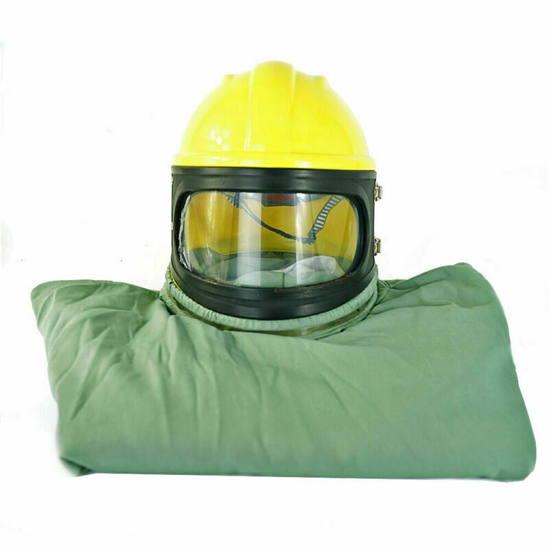 AIR for Sandblasting Safe Sandblast Helmet Blast Hood Protector Cloak Sand Len