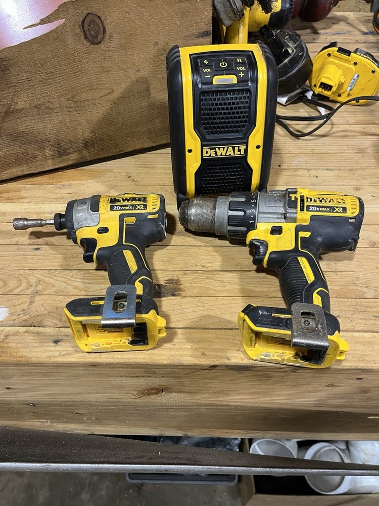 DEWALT 20V Max XR Impact Driver, Drill/Driver & Bluetooth Speaker Power Tool Set