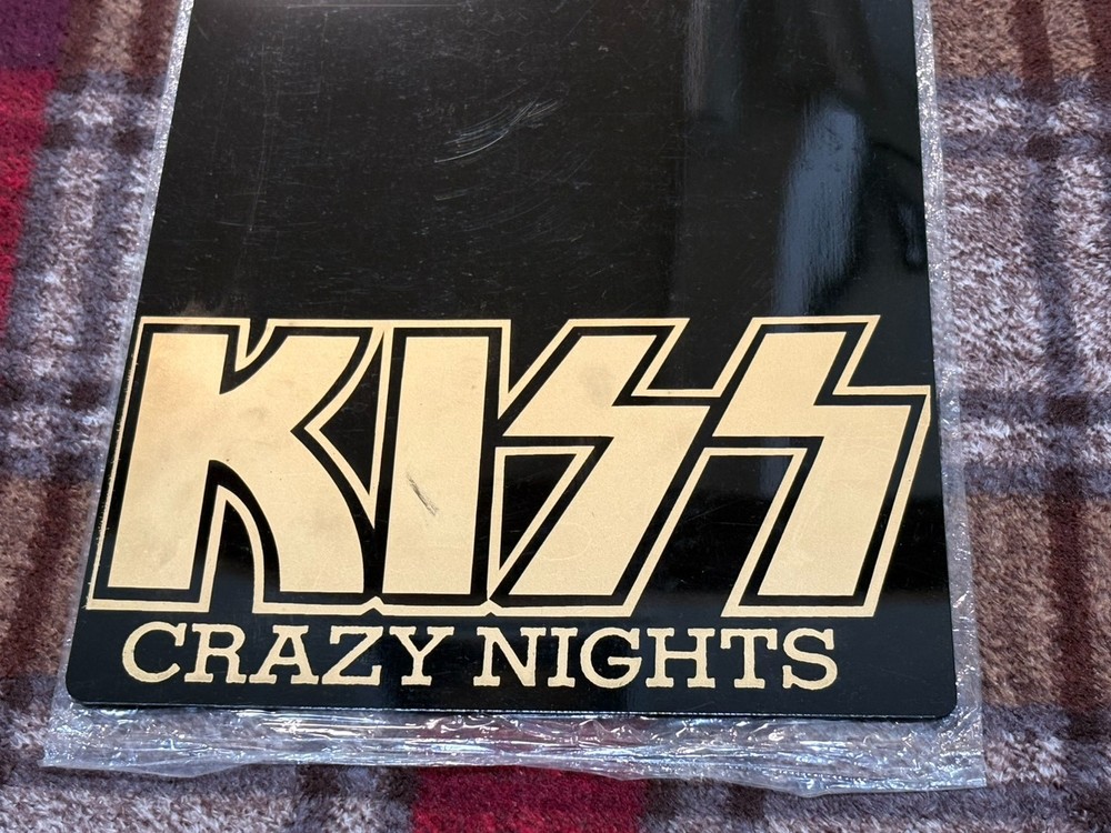 KISS Crazy Nights Plastic Sheet Vintage Rare