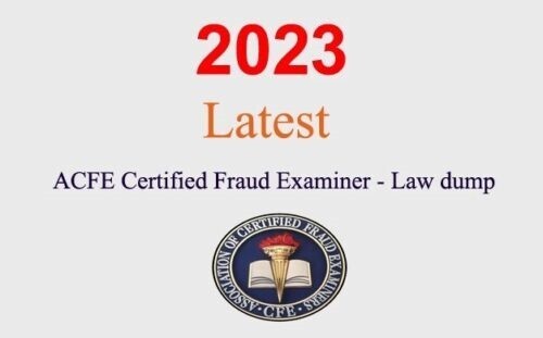 ACFE CFE Law dump GUARANTEED (1 month update)