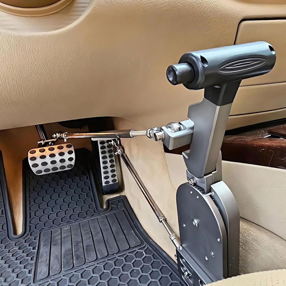 Hand Controls for Disabled Drivers Push and Pull for Automatic Cars, a Permanent