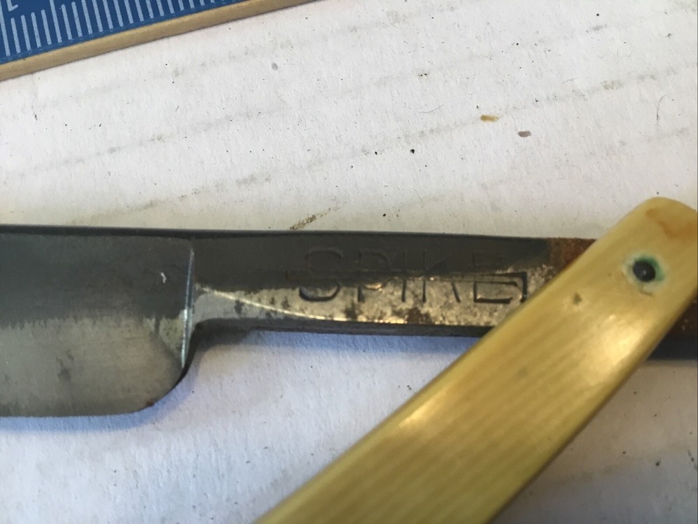 Vintage Spike Straight Razor Olean N.Y.