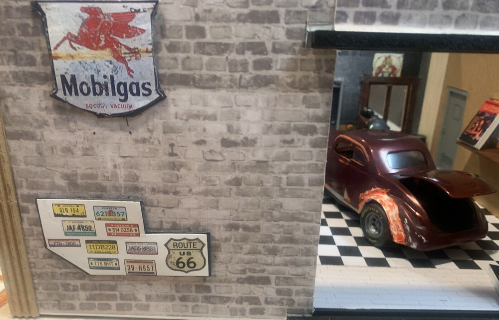 Built from Scratch “Handmade” 1/24 Scale Diorama Art Piece – “Needs More Work”