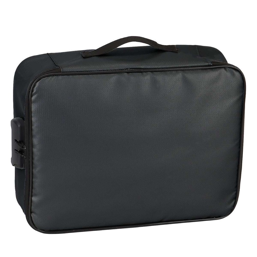 Large Fireproof Document Box with Lock File Storage Waterproof Safe Bag Cash Box