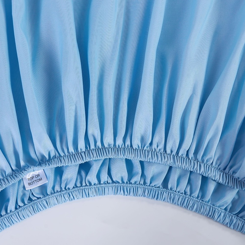 Mainstays Basic Value Microfiber Bed Sheet Set, Light Blue, Twin, 3 Piece.