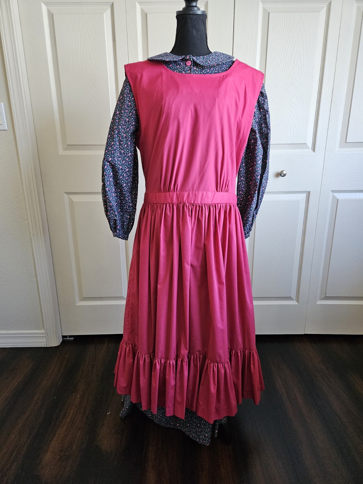 Praire dress w/ pinafore, apron, 2 pc, costume, reenactment, pioneer, civil war