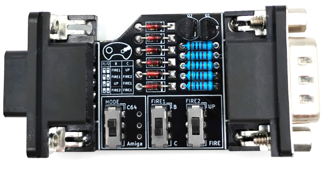 Commodore 64 & Amiga Adapter For Using Sega Genesis Gamepads - USA Seller