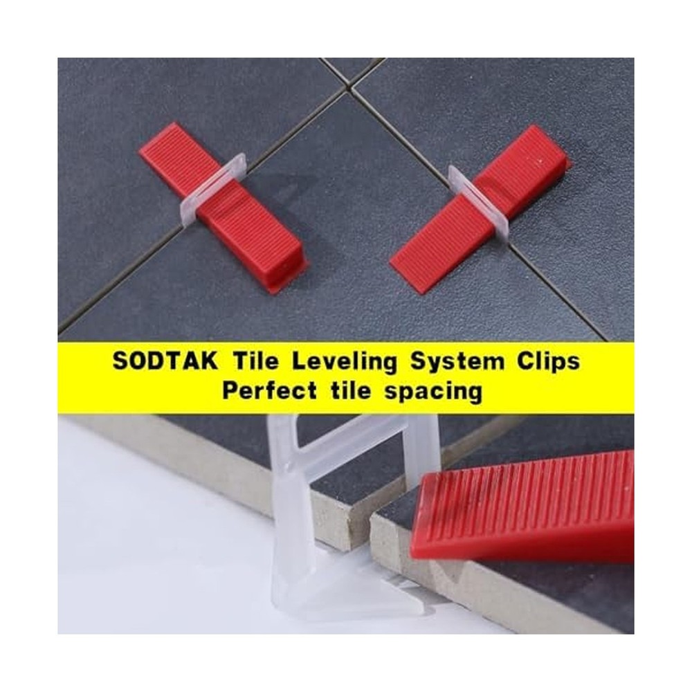 Tile Leveling System 1/8" Spacers Tile Leveler Clips DIY Tile Leveler Spacers...