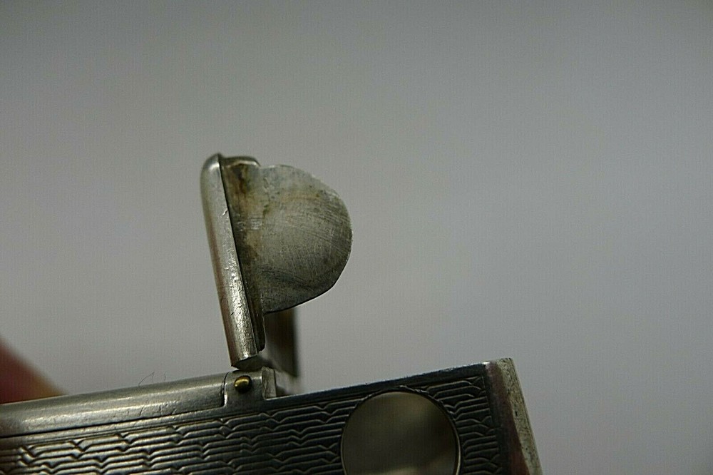 c.1821 SOLID SILVER HAND CHASED COMBINATION SNUFF BOX w/ CHEROOT CUTTER RARE
