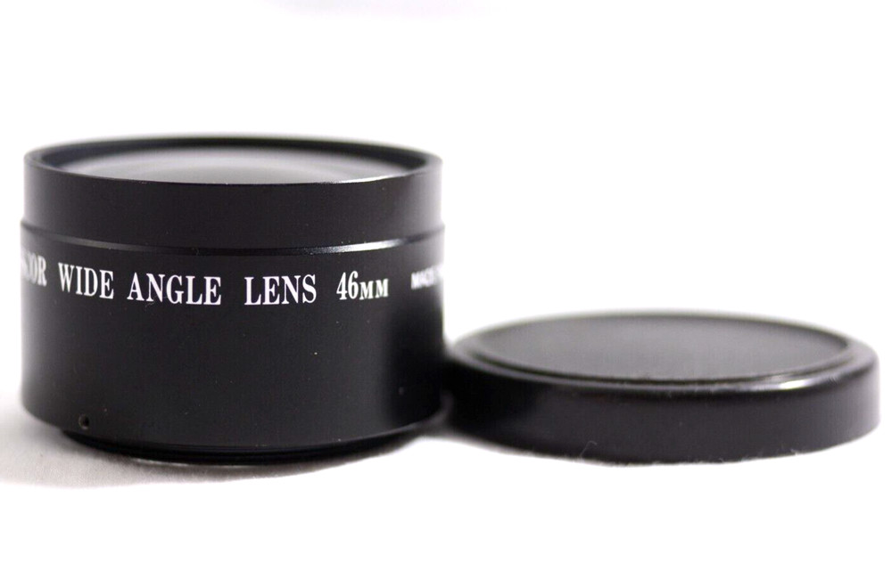 ANSCOR 46MM WIDE ANGLE AUXILIARY CAMERA LENS ATTACHMENT (EXCELLENT)