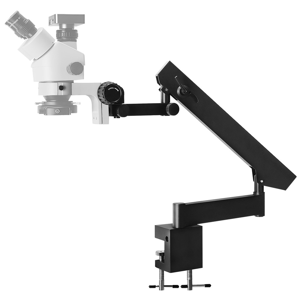 Foldable Bracket with Table Clip Swing Arm Stand for Binocular Stereo Microscope