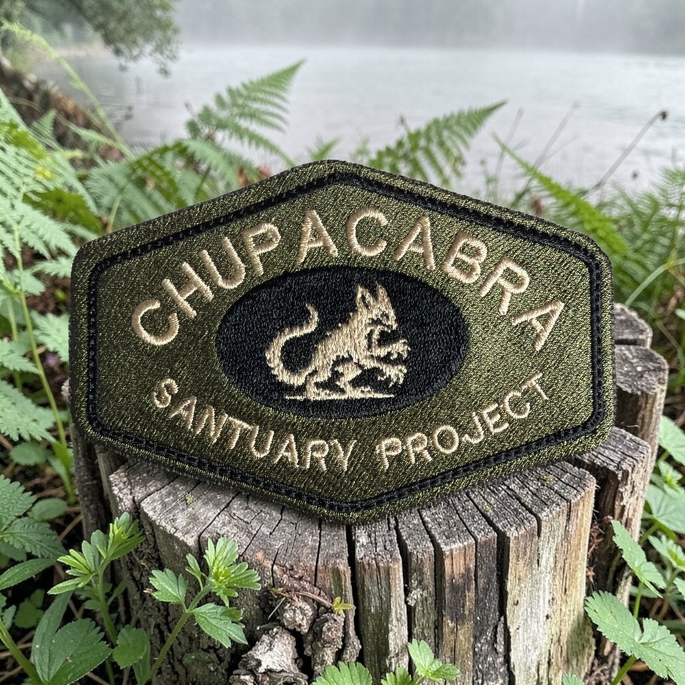 Chupacabra Santuary Project Embroidery Patch 3.02" X 4.50"