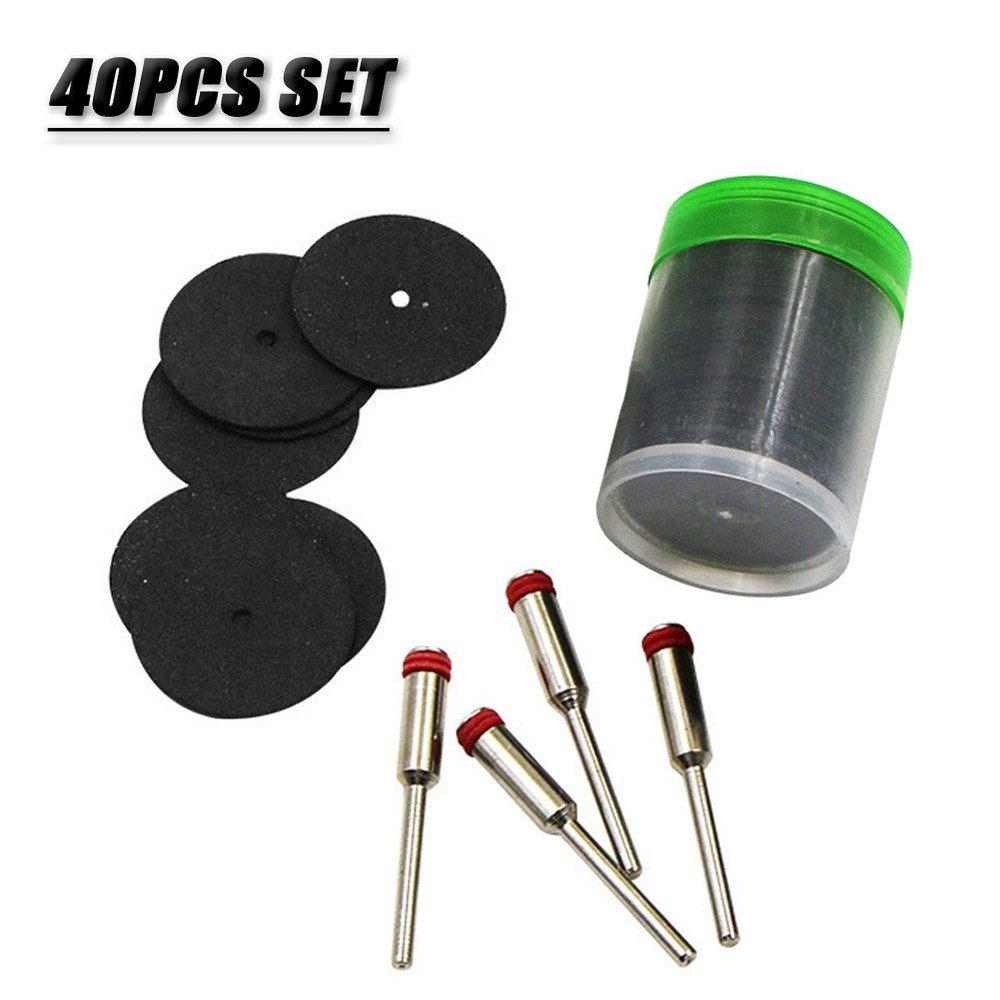 Grinding Wheel Cutting Disc 40pcs/set Black+Silver For Grinding/cutting