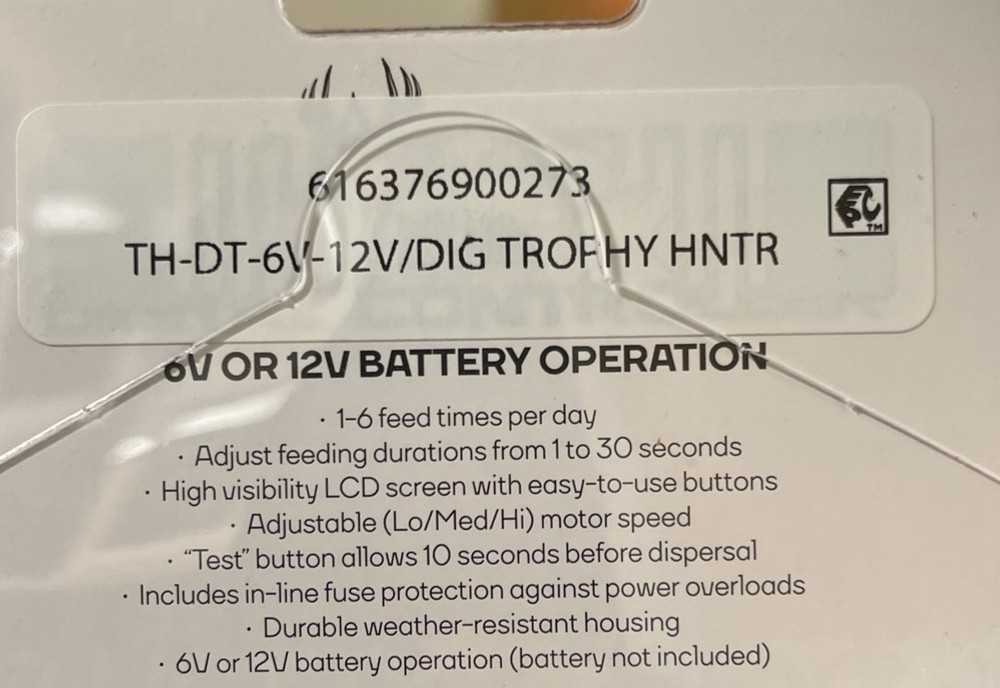 Wildgame INNOVATION GAME FEEDER TIMER 6V 12V DEER TURKEY DIGITAL CONTROLLER