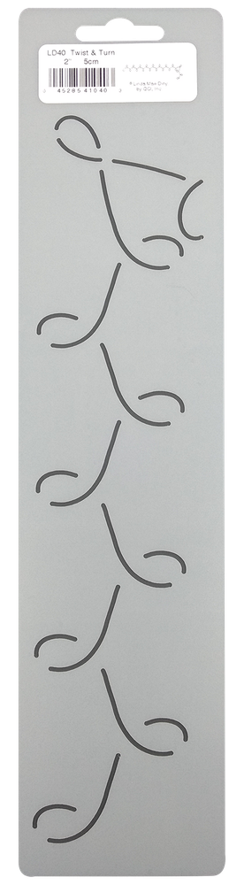 Border Quilting Stencil Twist Turn Quilt Pattern Loop Design 2" Plastic Template