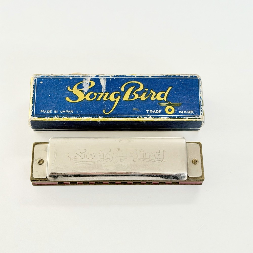 Vintage Songbird Harmonica W/ Box