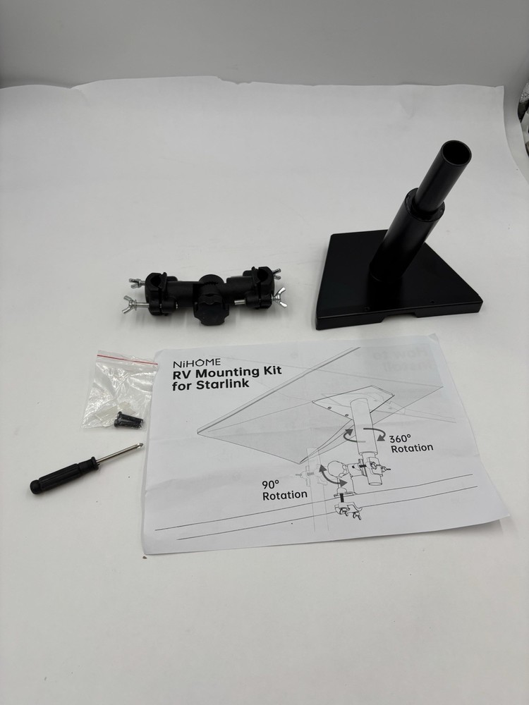 New Open Box NiHome RV Mini Mounting Kit for Starlink Adjustable With Hardware