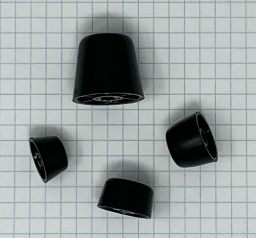 Instrument Case / Amplifier Case Replacement Stud (bottom foot), 2 each