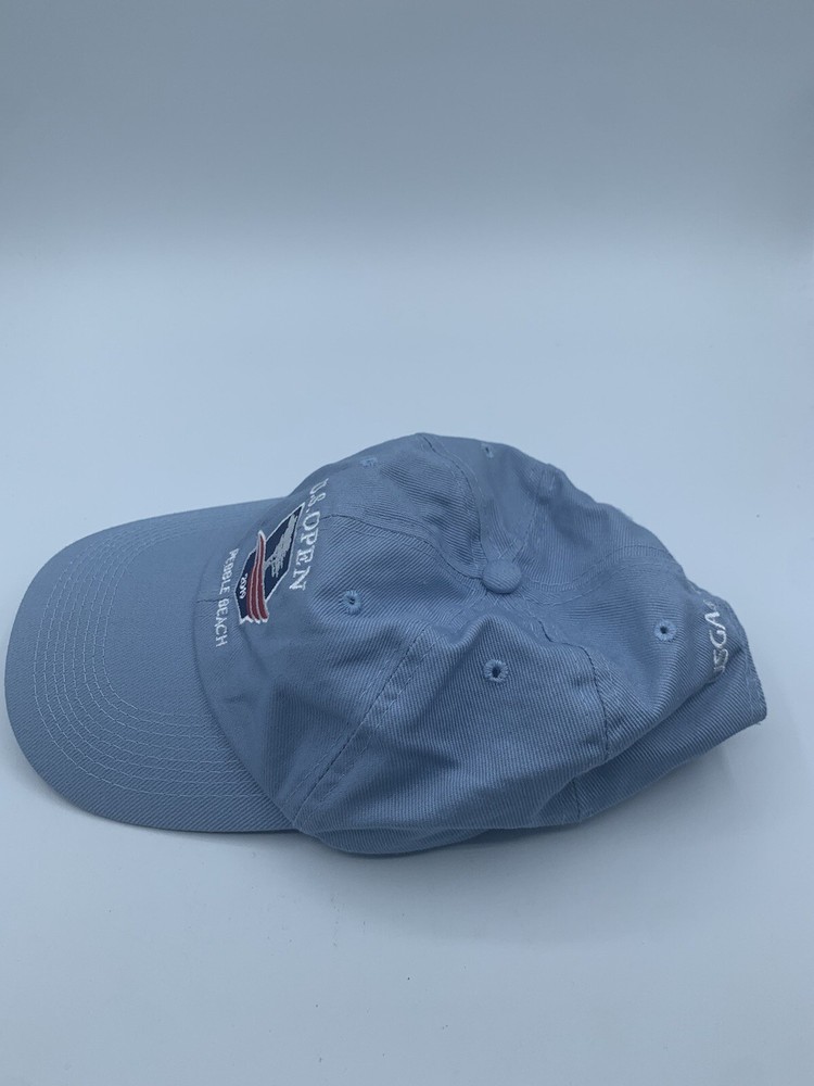 US Open Golf Pebble Beach 2019 Blue Adjustable Strapback Hat Cap USGA Member