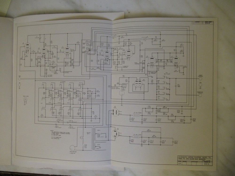 HICKOK MODEL 710 SINE-SQUARE WAVE GENERATOR MANUAL - ORIGINAL