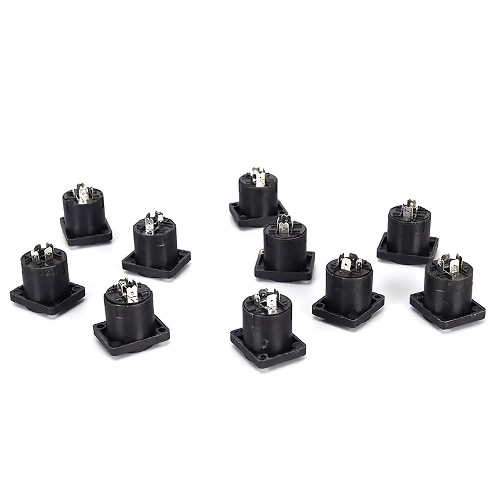 10* Speakon 4 Pin Female jack Compatible Audio Cable Panel Socket Connector