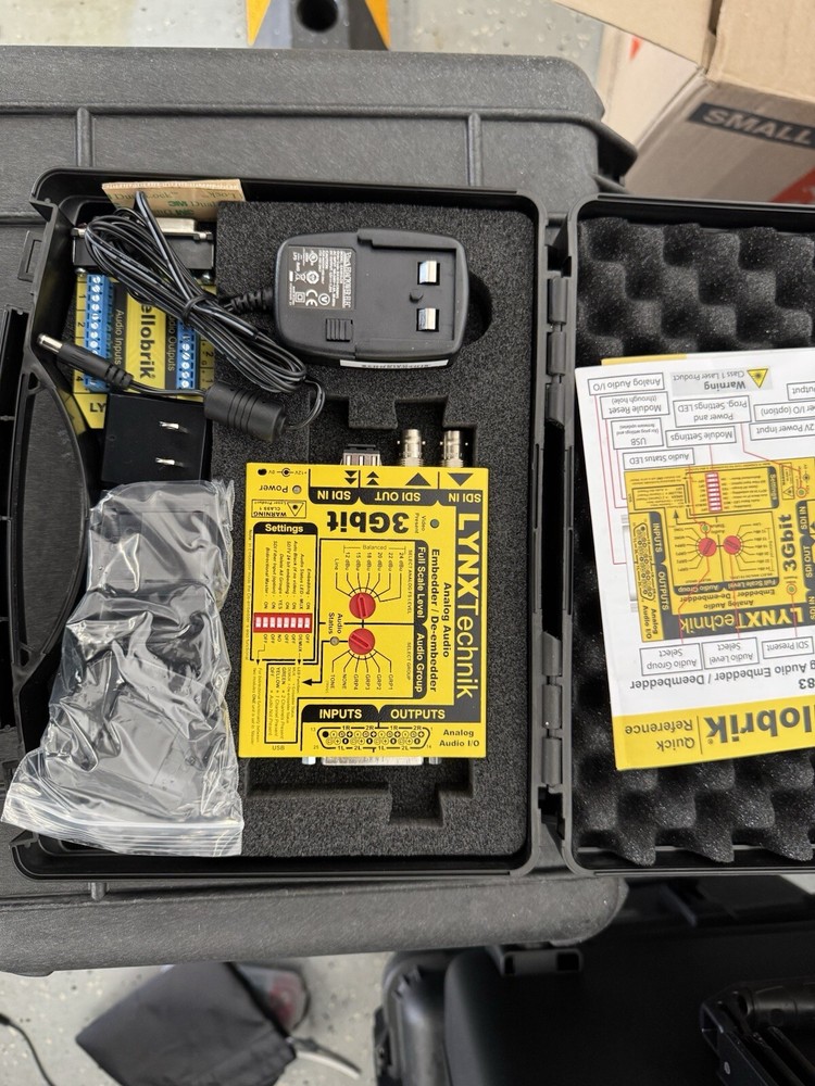 Lynx technik Yellobrik PDM1383 audio embedded De-embedder