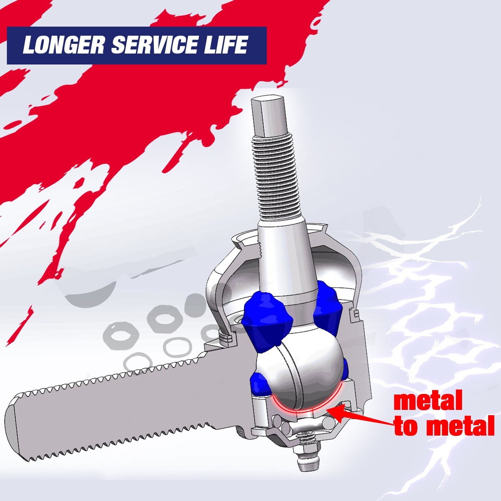 KSP 2500HD Tie Rod Kit For 2001-2010 Chevy Silverado/GMC Sierra 2500HD 3500HD