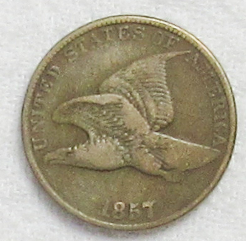 1857 Flying Eagle Cent Pleasing F.
