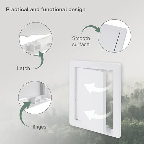 6x8 Access Panel - Easy Access Doors - ABS Plastic - Access Panel for Drywall...