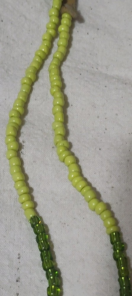 Native American Beaded Turtle Necklace 19" D21