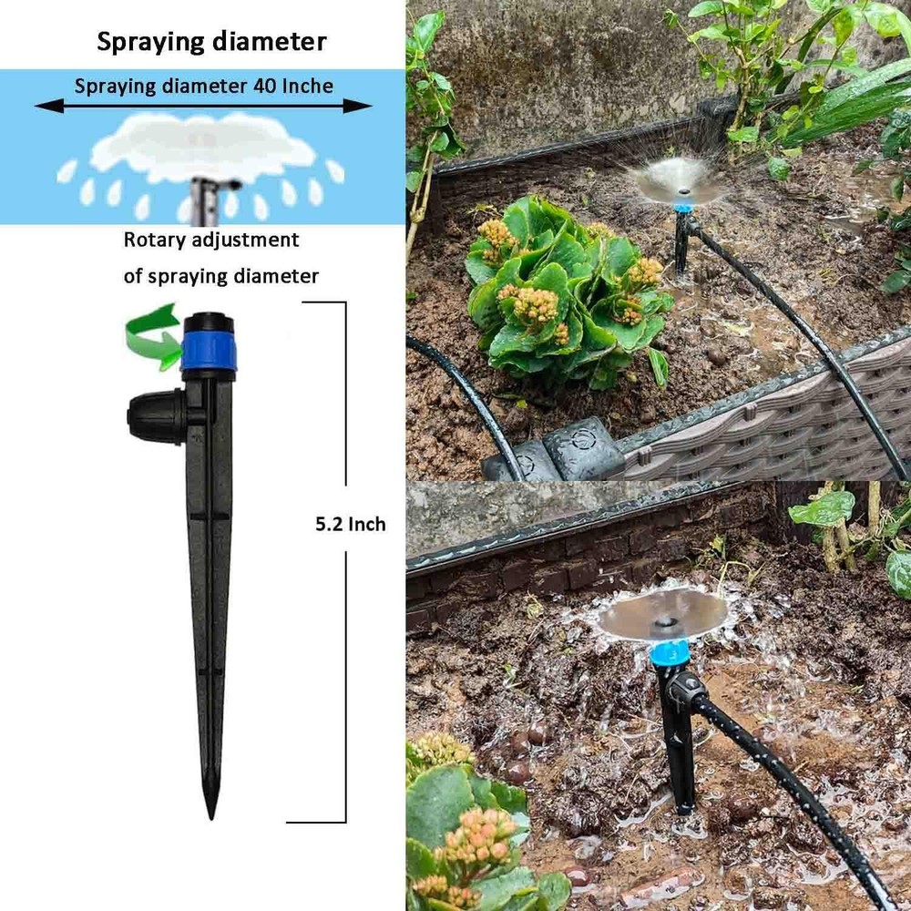 Complete Drip Irrigation System - 160Ft Hose with Automatic Water Timer Included