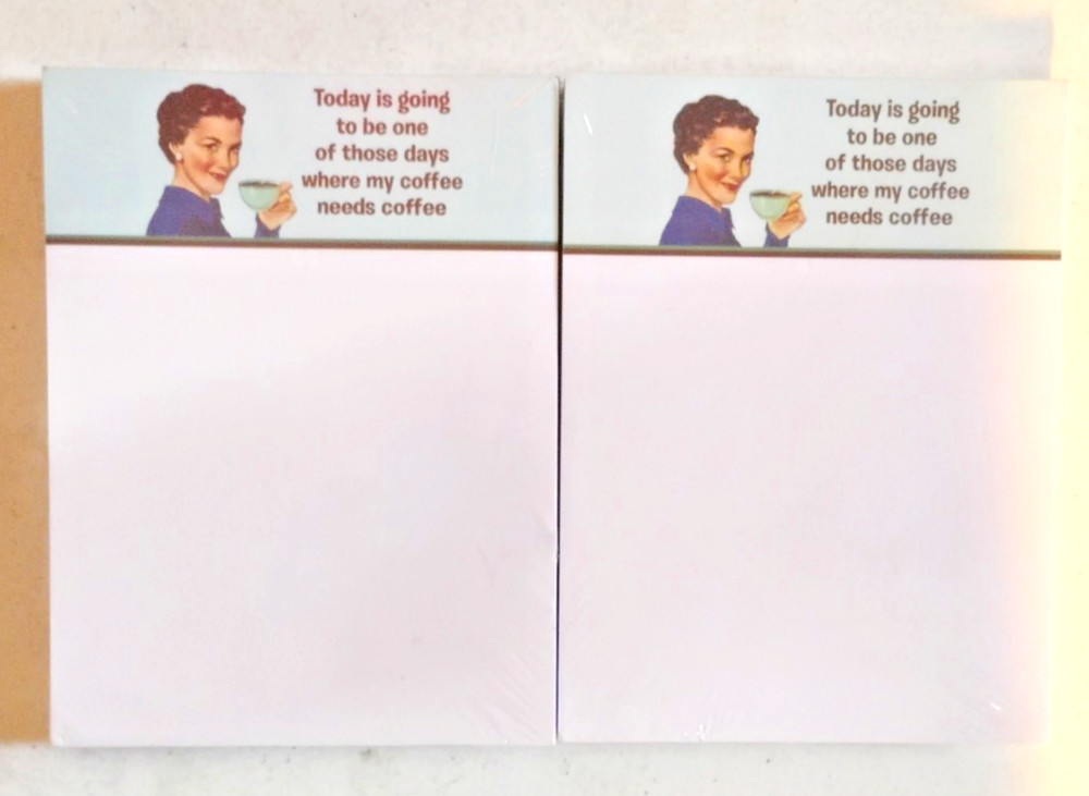 Design Design Funny Notepad 2-Pack – 75 Sheets Each