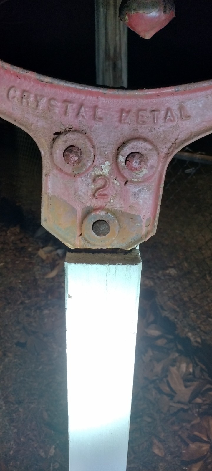 Late 1800s Crystal Metal Number 2 School Bell 19-20 Yoke Width