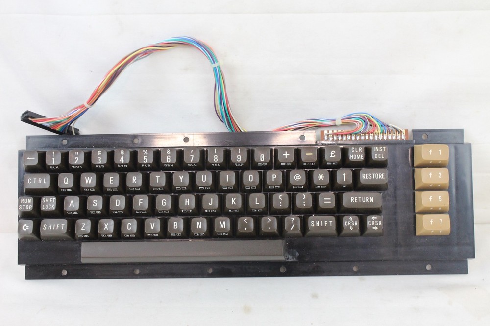 Vintage Commodore 64 Computer Keyboard Replacement Parts Keycaps, Stems