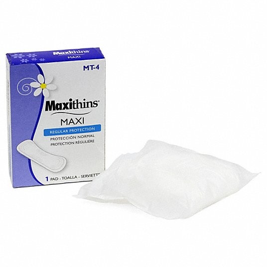 25- Maxithins Maxi Pad MT-4 Single Vending Pack Regular Protection Multi-Channel