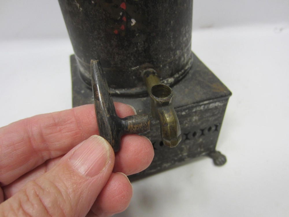 Antique Tole Ware Tea Warmer