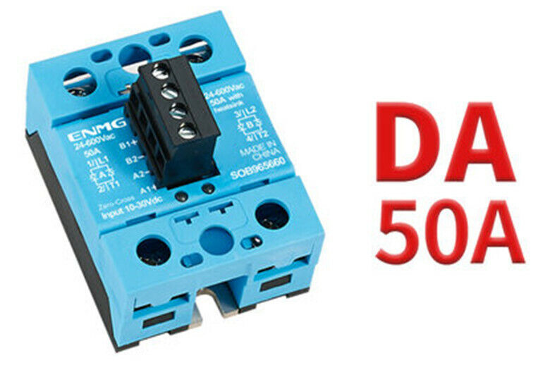 ENMG single-phase solid state relay Dual-channel AC24-600V SSR-50DA SOB965660