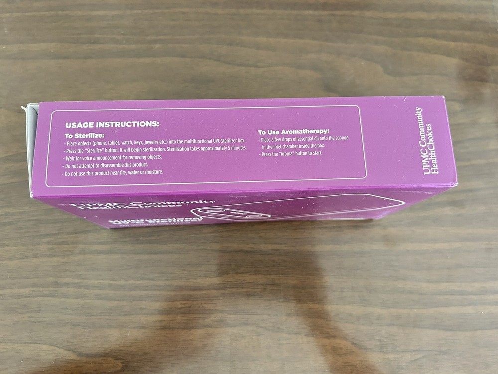 UV-C Sterilizer Multifunctional UPMC W Aromatherapy Diffuser New In Box