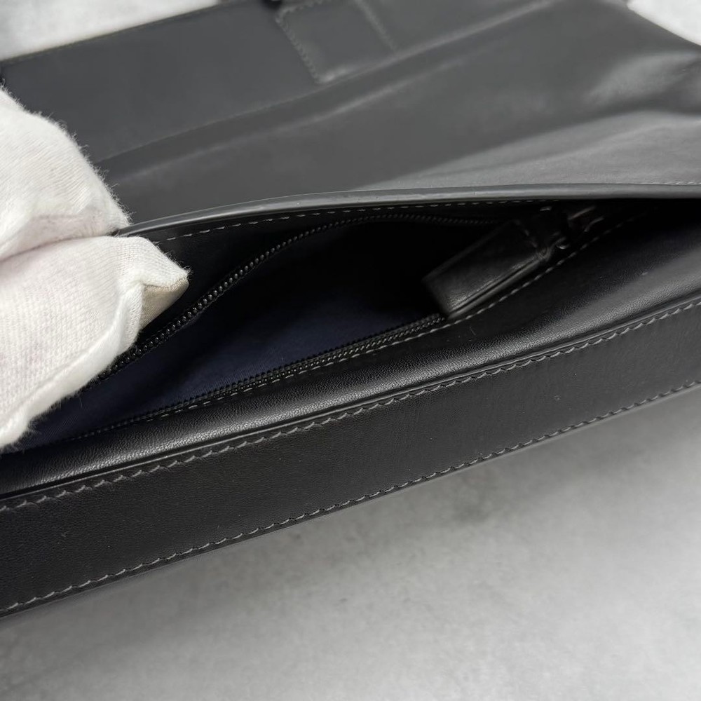 TUMI Harrison Leather Briefcase 2-Way Black **Used**