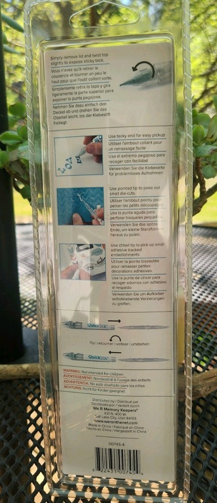 We R Memory Keepers Quickstik Precision Pickup & Placement Crafting Tool