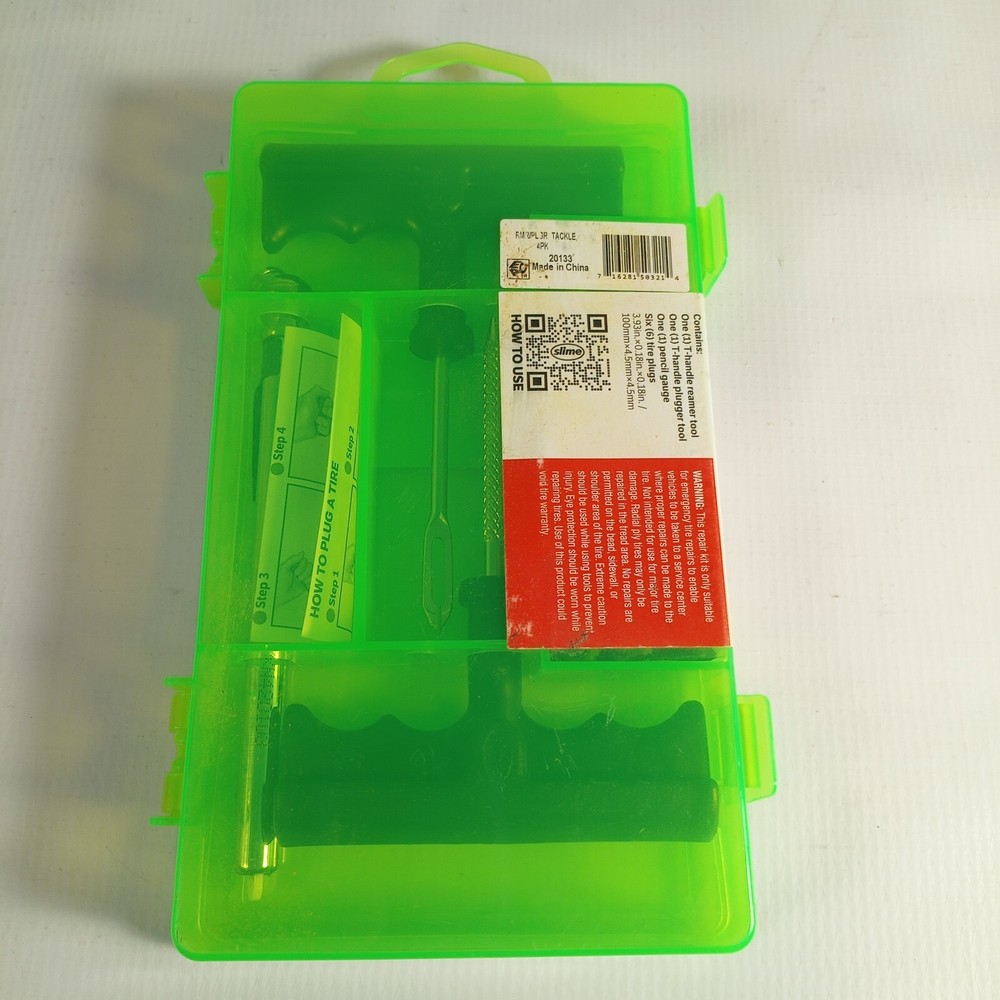 Slime 9pc Kit Combo Tire Plug Kit with Case - Model #20133